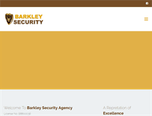 Tablet Screenshot of barkleysecurityagency.com